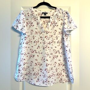 Hilary Radley v-neck Short Sleeve Top